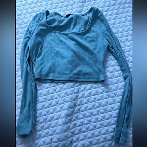Blue long sleeve top size small